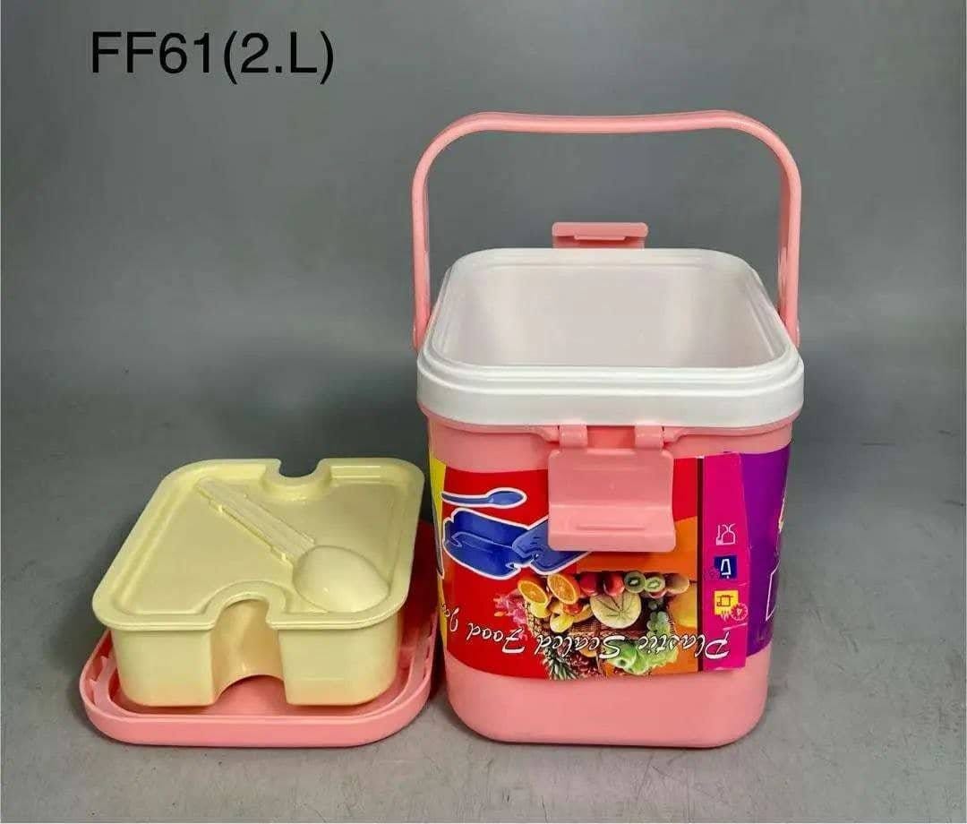 2L Sealed cooler with inner and spoon 2