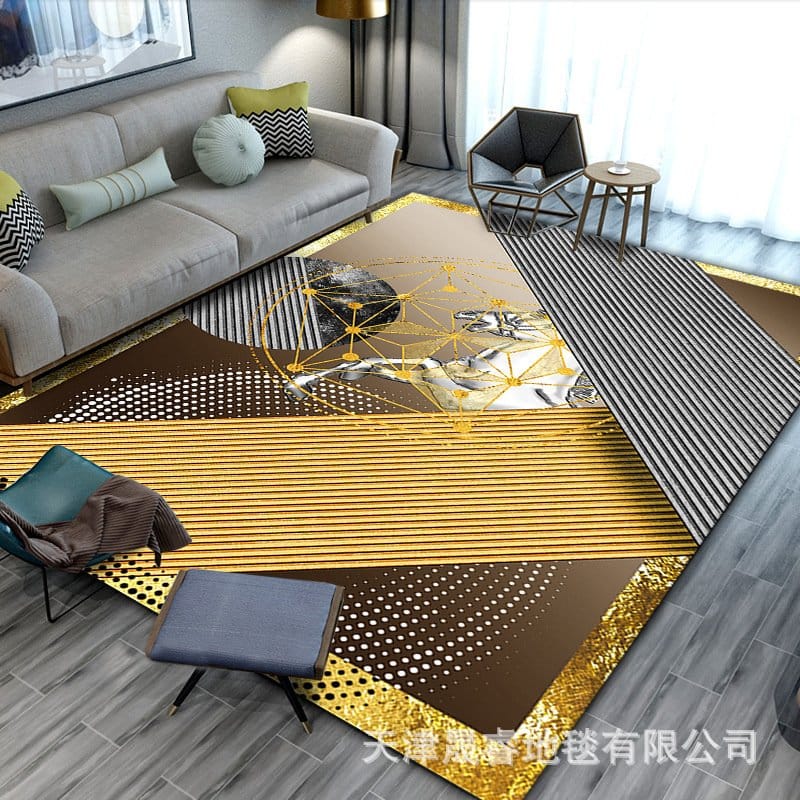 Luxury living room sofa water-absorbent Center rug 4