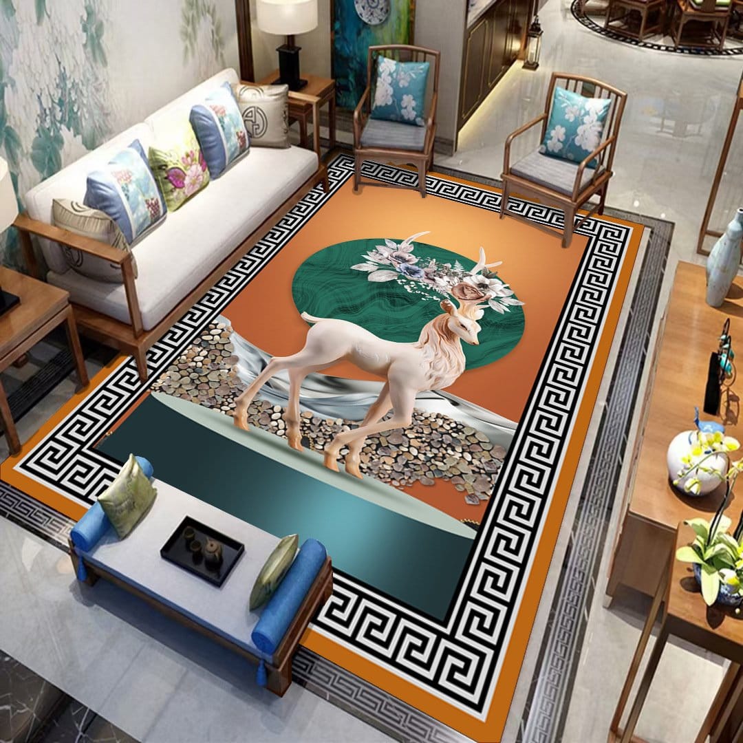 Modern Luxury living room sofa water-absorbent Center rug 6