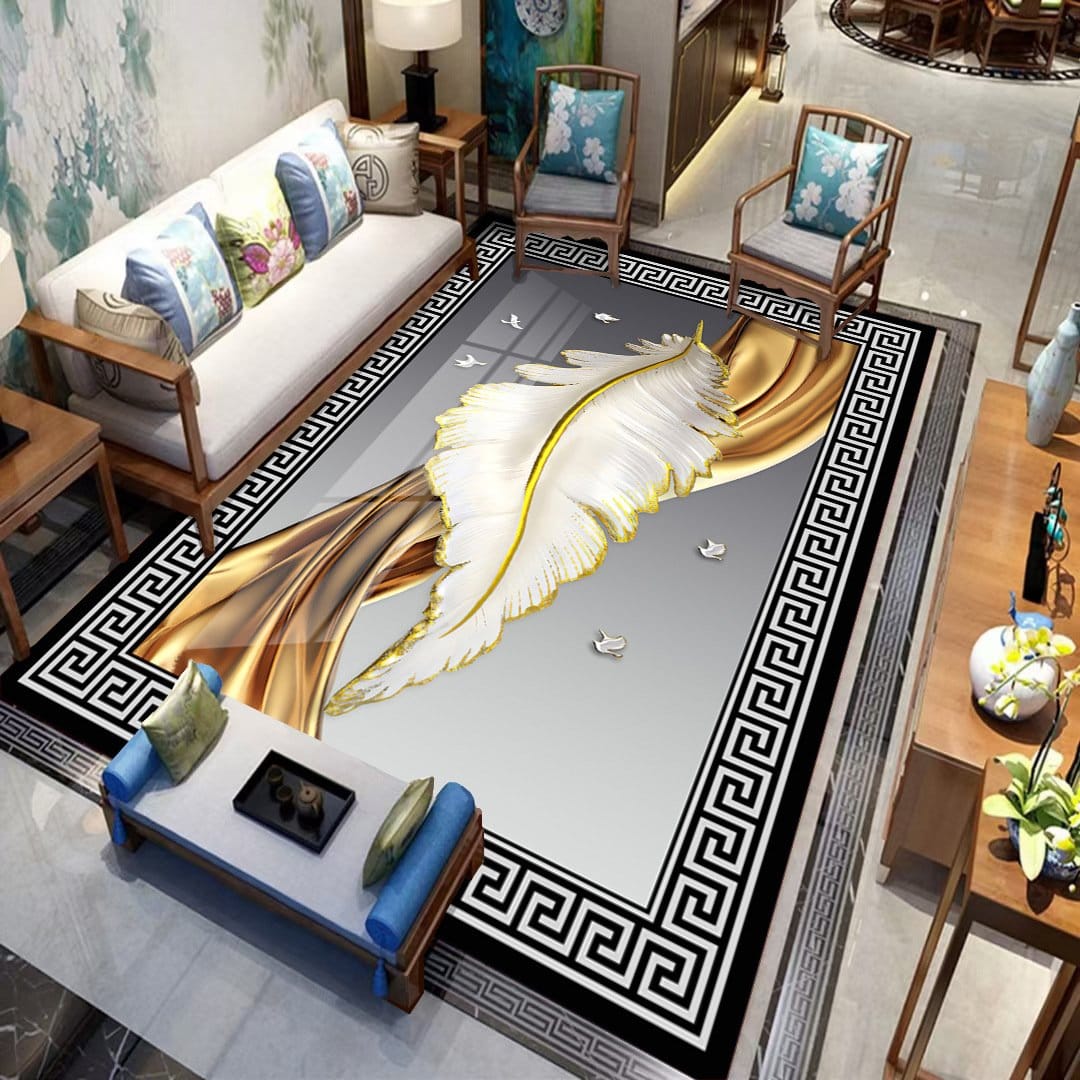 Modern Luxury living room sofa water-absorbent Center rug 7