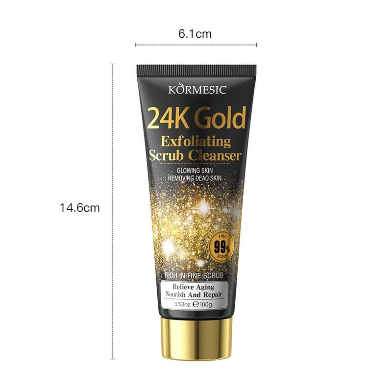 25k gold exfoliating scrub cleanser