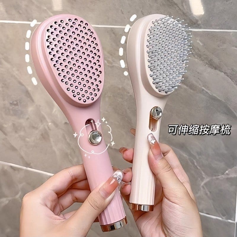 Telescopic massage comb, magic comb for hair and scalp cleansing without damaging hair, anti-static and smoothing comb.