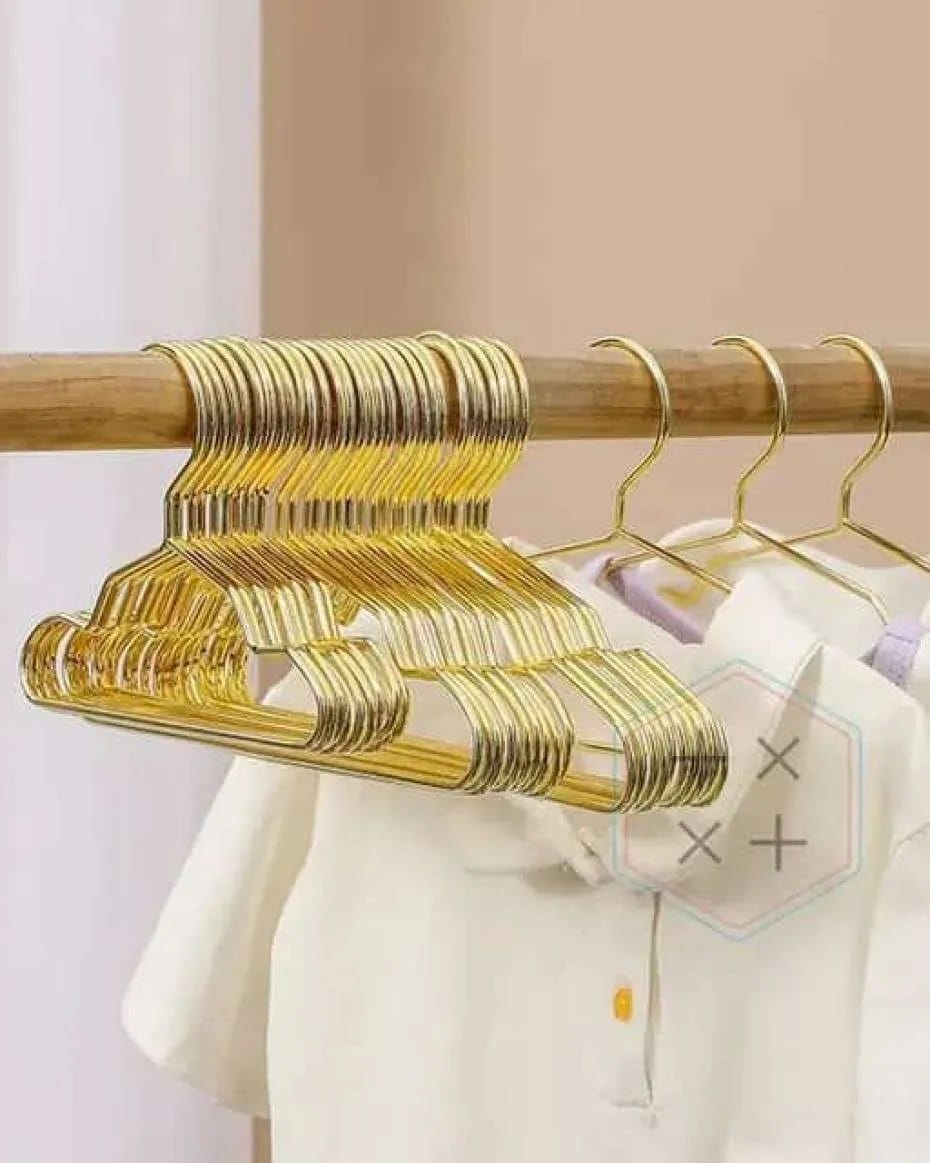 10pcs Aluminium Alloy Gold luxury clothes hangers