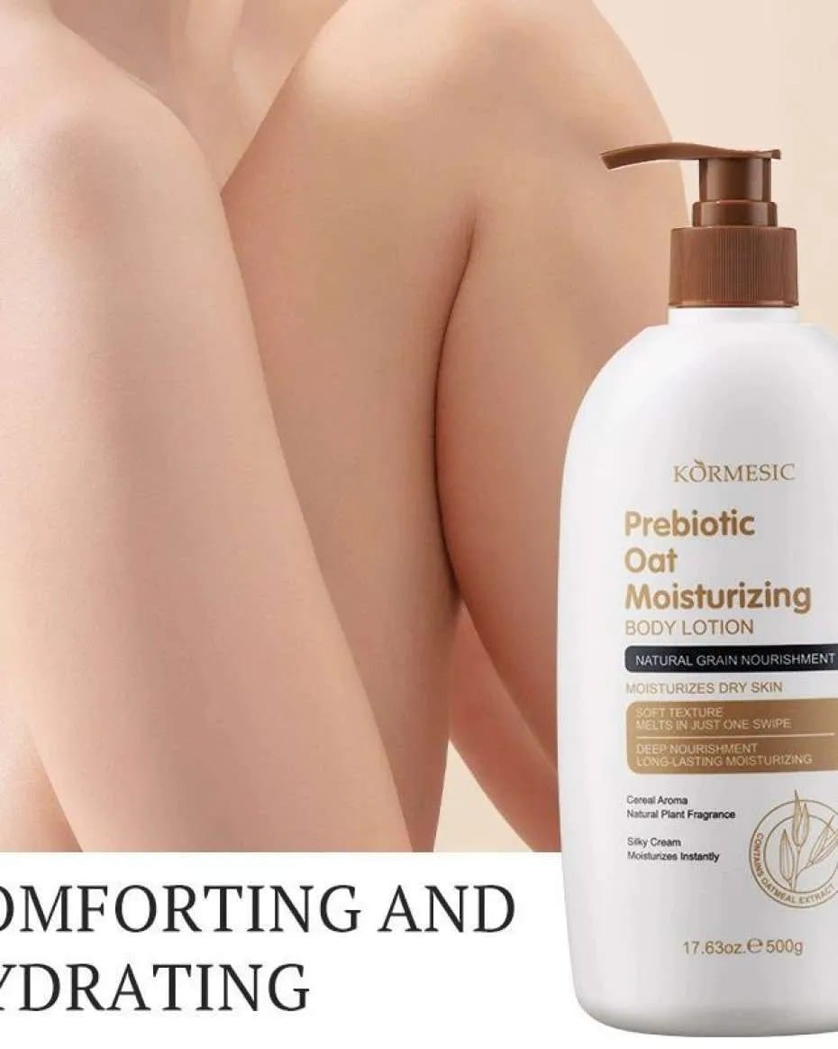 500ml Prebiotic Oat Moisturizing Body Lotion.
Intensive hydration and moisture