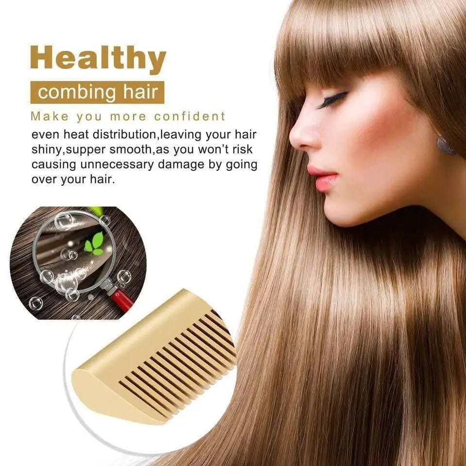 2 in 1  Electric Hot Heating Comb Hair Straightener Curler Wet Dry Hair Iron Straightening Brush Hair Styling Tool. 3