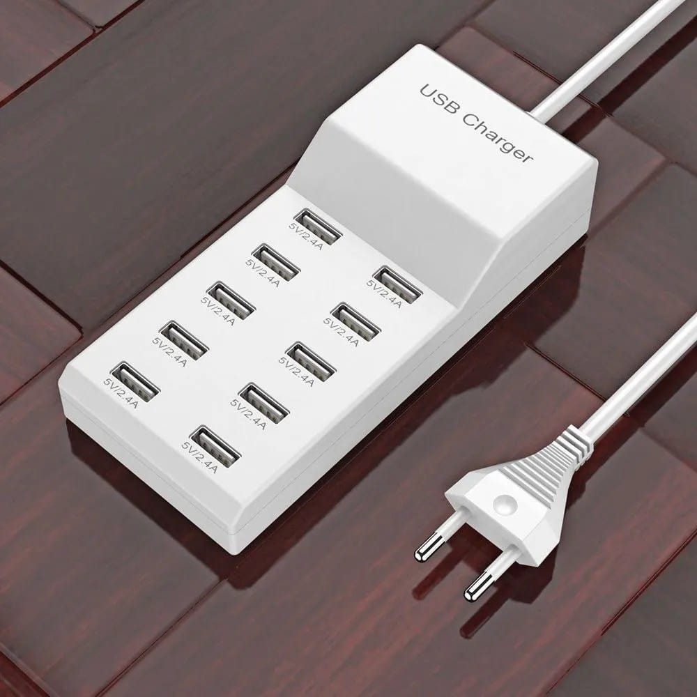 10-Port USB Charging Station. 4