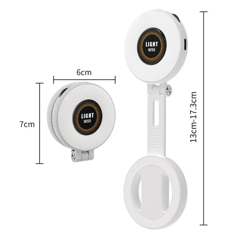 Mini magnetic phone fill light, portable handheld selfie light, live streaming photography.