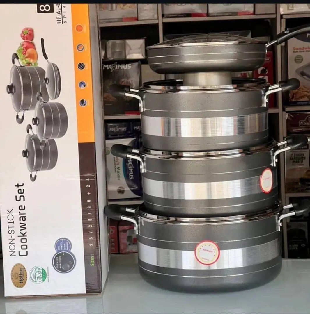 HF- 803 8pcs Set of Non-stick Cookware.

 26/28/30/24F