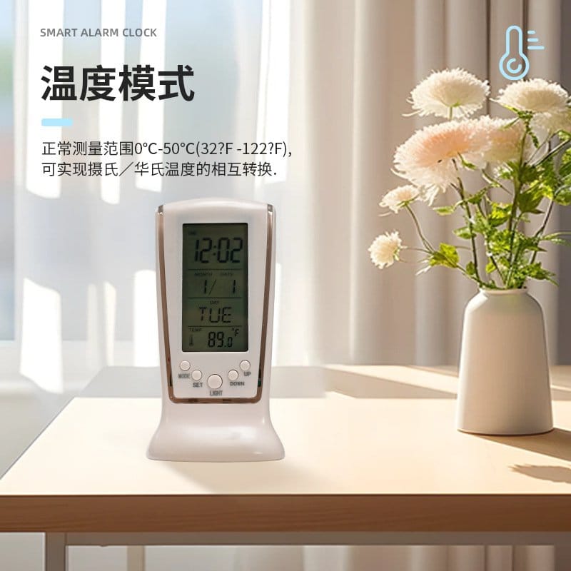 Digital Calendar Temperature Alarm Clock 3
