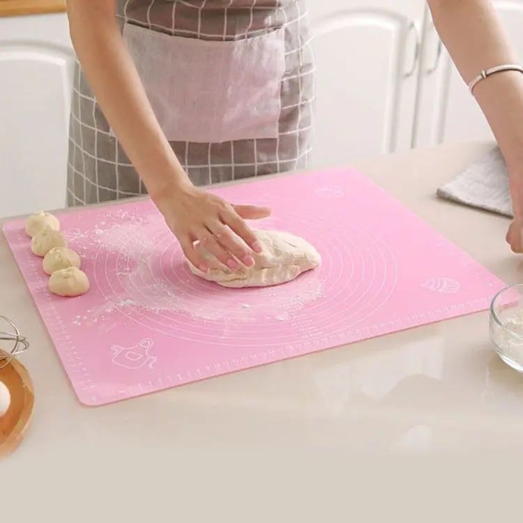 High Temperature Silicone Kneading Mat Kitchen Large Thickened Non-Slip Ring with Scale Kneading Mat Baking Pan Mat 2