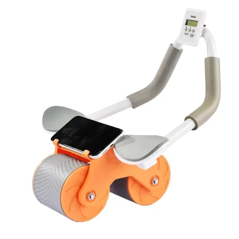 Multifunctional Automatic Rebound Ab Roller with Elbow Support – Home Core Strength Training Equipment, Abdominal Exercise Wheel for Abs Workout and Full-Body Fitness.
