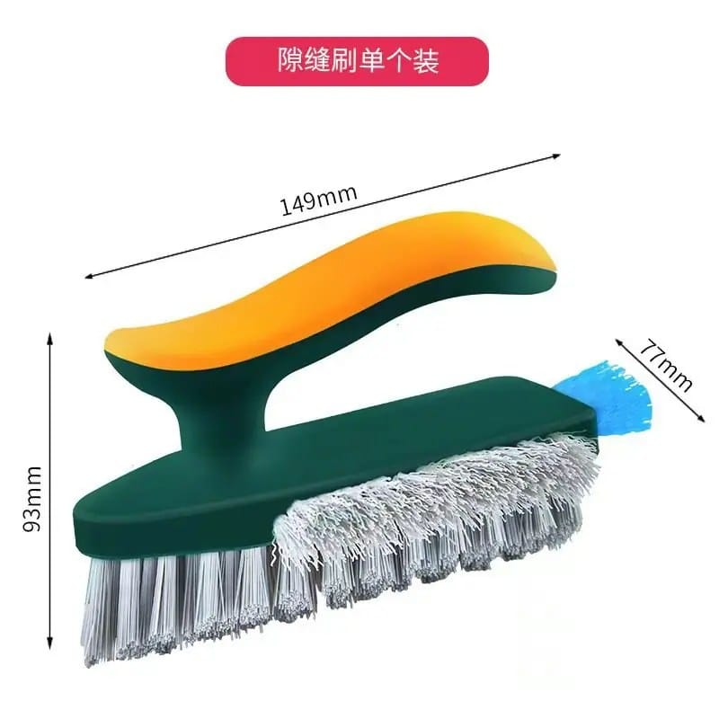 3in1 Multifunction Cleaning Brush, Tile Grout &amp; Gap Brush, Bathroom Corner Scrub Brush, Handheld Floor Cleaning Brush for Tiles, Walls, Corners &amp; Toilet Deep Cleaning.