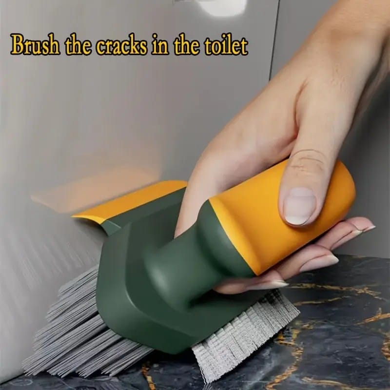 3in1 Multifunction Cleaning Brush, Tile Grout &amp; Gap Brush, Bathroom Corner Scrub Brush, Handheld Floor Cleaning Brush for Tiles, Walls, Corners &amp; Toilet Deep Cleaning. 3