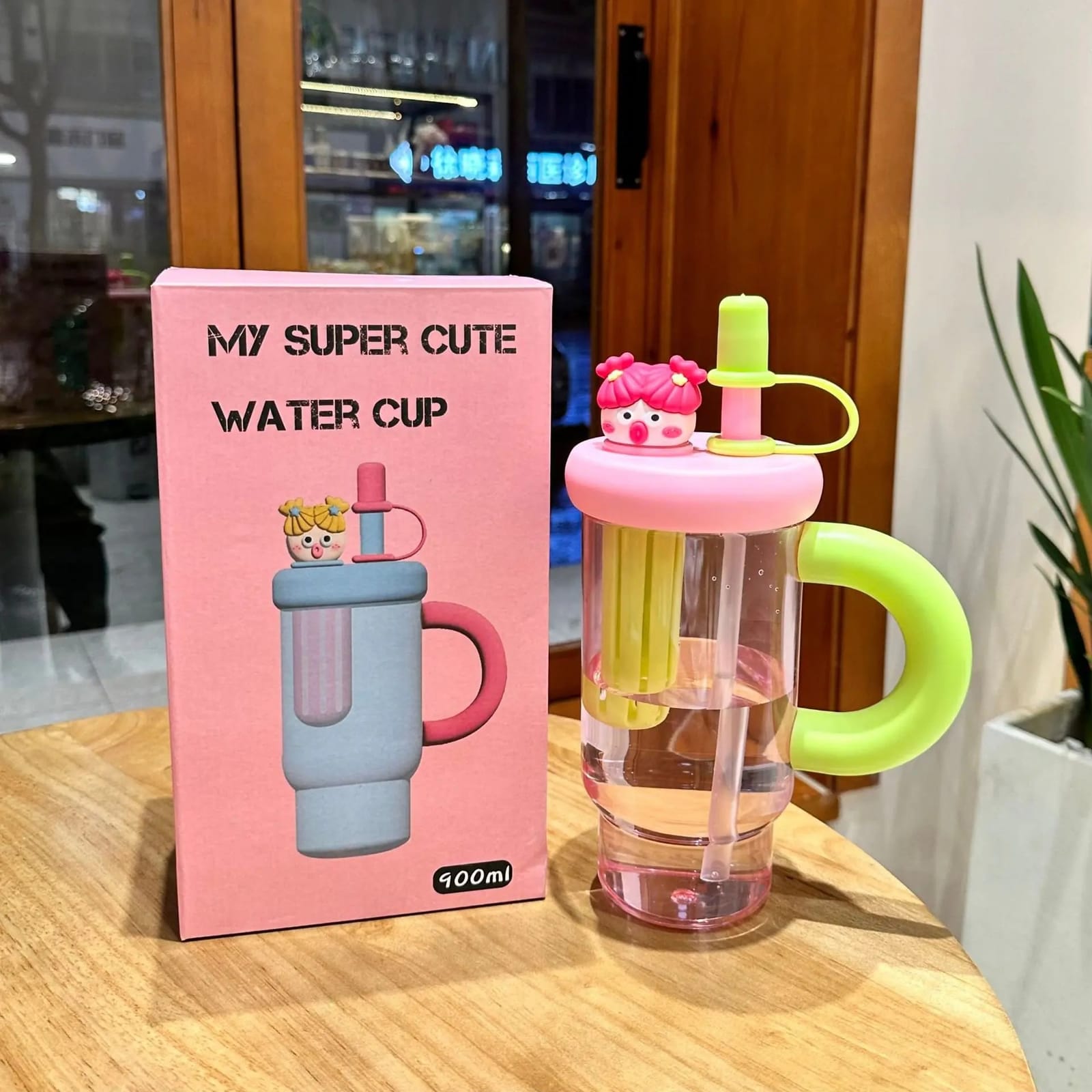 900ml My Super cute water cup 2