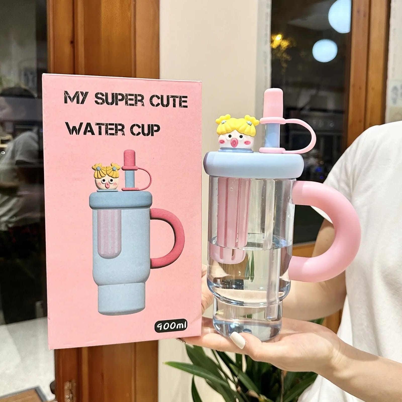 900ml My Super cute water cup 3