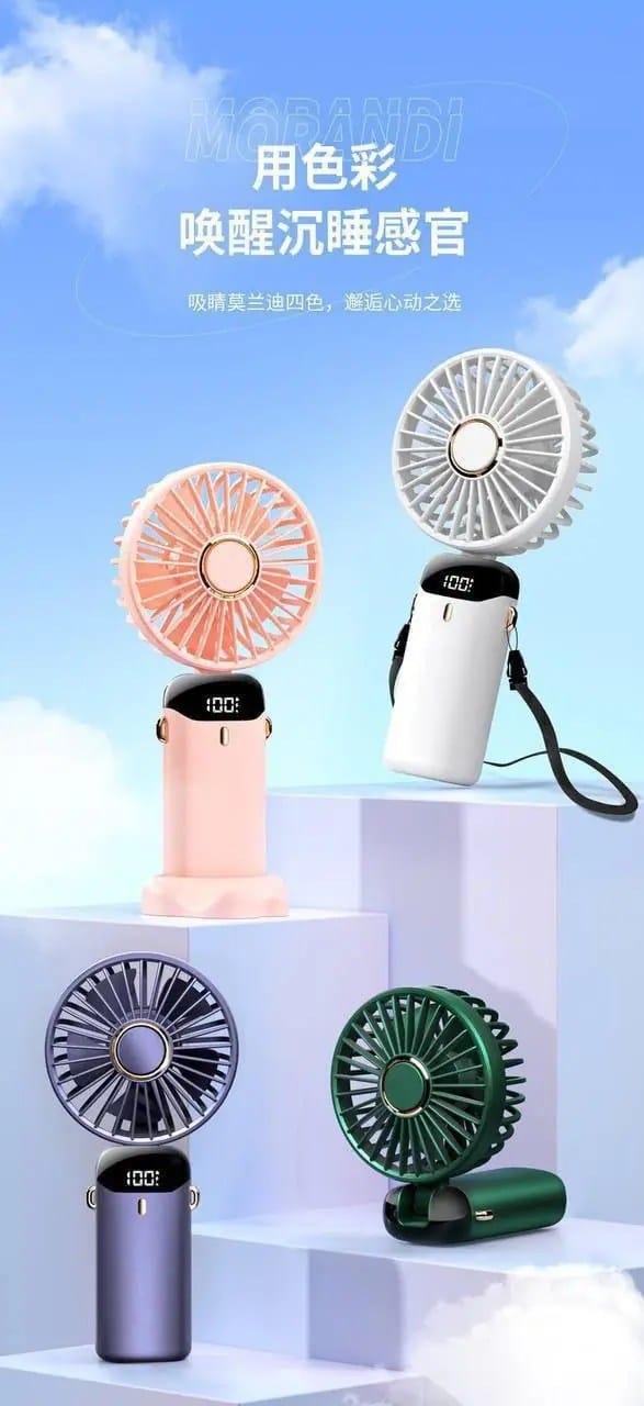 Digital mini fan