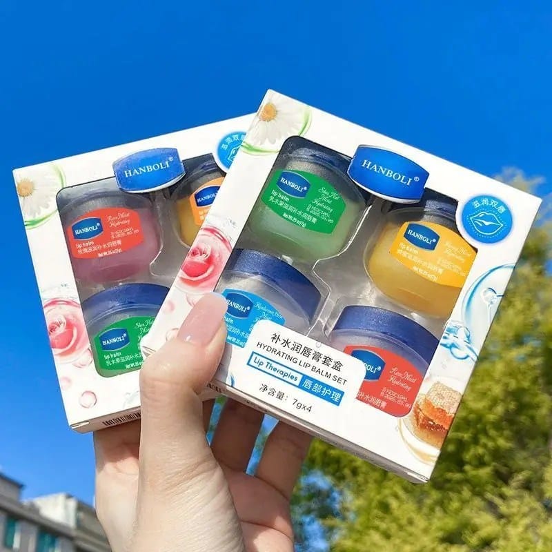 4pcs Lip Balm, Hydrating and Moisturizing Lip Mask for Men and Women, Lip Line Repair, Lip Care.