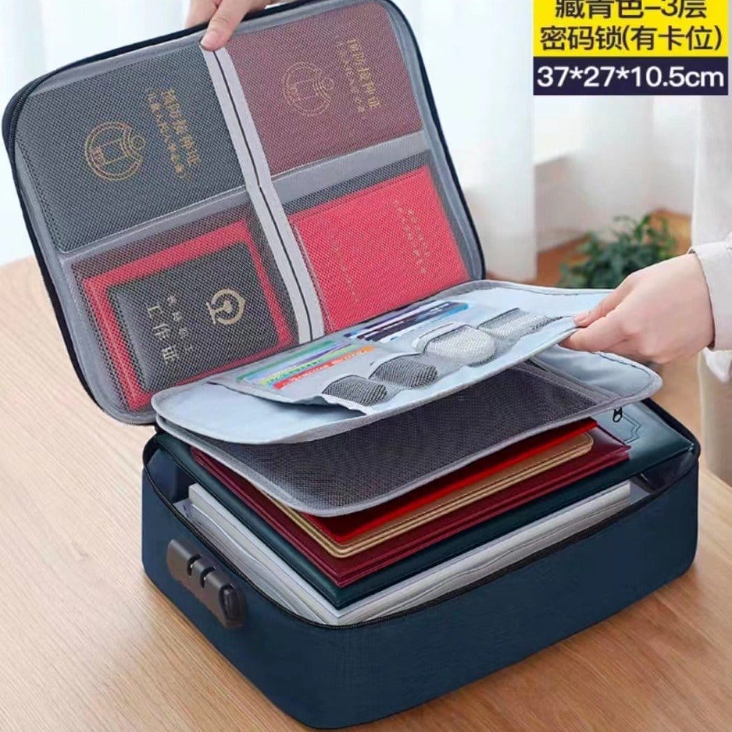 Large-Capacity Home Document Organizer Bag.