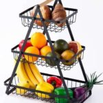 Multifunctional 3 layer fruit and vegetable storage rack