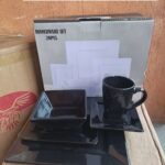20pcs Black Dinner Set