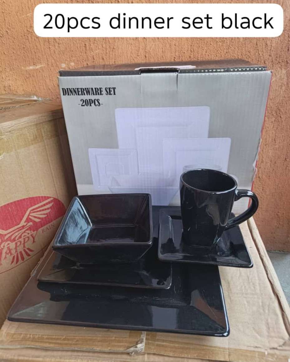 396f5255805162a48ec83dbb447081befef1fd87.jpeg 20pcs Black Dinner Set - Image 1