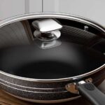 Nonstick frying pan with glass cover