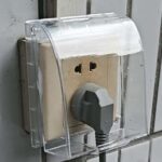 Adhesive Bathroom Switch Socket Waterproof Box 86 Type Universal Bathroom Splash-Proof Box Protective Cover Plug Waterproof Cover