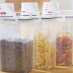 2L Portable measuring cup sealed bucket moisture-proof and insect-proof storage jar kitchen grain storage box
