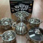 Zeiplteir 12pc German Stainless Steel Cookware Pot Set.