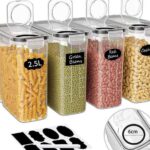 4pcs..2.5L Each Cereal Storage Container
