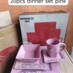 20pcs Pink Dinner Set